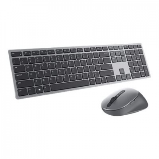 Dell | Premier Multi-Device Keyboard and Mouse | KM7321W | Keyboard and Mouse Set | Wireless | Batteries included | EE | Titan grey | Wireless connection