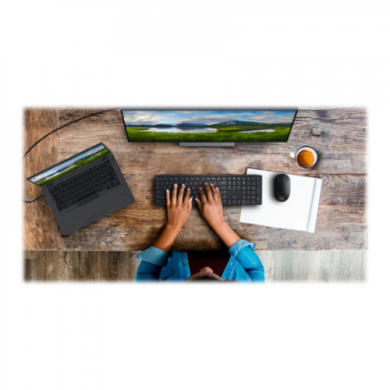 Dell | Pro Keyboard and Mouse | KM5221W | Keyboard and Mouse Set | Wireless | Batteries included | US | Black | Wireless connection