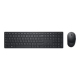 Dell | Pro Keyboard and Mouse (RTL BOX) | KM5221W | Keyboard and Mouse Set | Wireless | Batteries included | Russian | Black | Wireless connection