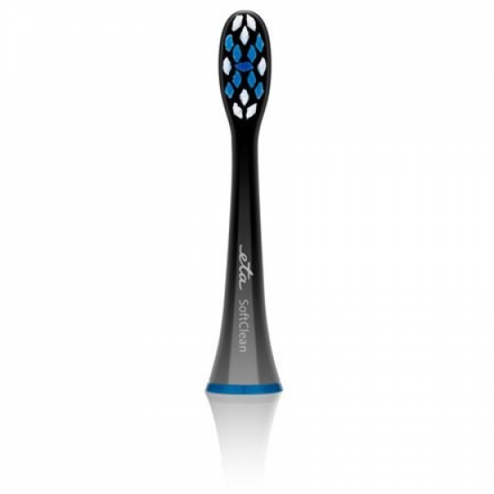 ETA | Toothbrush replacement | SoftClean ETA070790600 | Heads | For adults | Number of brush heads included 2 | Number of teeth brushing modes Does not apply | Black