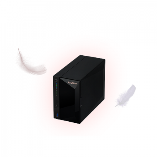 Asus | AsusTor Tower NAS | AS3302T | Up to 2 HDD | Realtek RTD1296 Quad-Core | Realtek RTD1296 | Processor frequency 1.4 GHz | 2 GB | DDR4 | Black