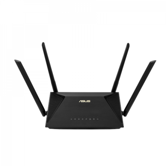 Wireless AX1800 Dual Band Gigabit Router | RT-AX53U | 1201+600 Mbit/s | Ethernet LAN (RJ-45) ports 4 | Mesh Support No | MU-MiMO Yes | No mobile broadband | Antenna type  External antenna x 4 | 36 month(s)