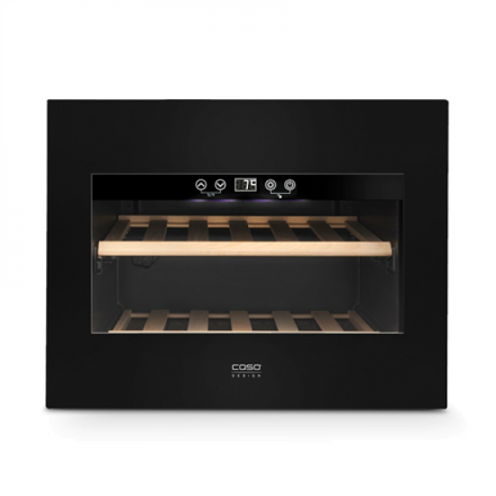Caso | Wine Cooler | WineDeluxe E 18 | Energy efficiency class G | Built-in | Bottles capacity 18 bottles | Cooling type Compressor technology | Black