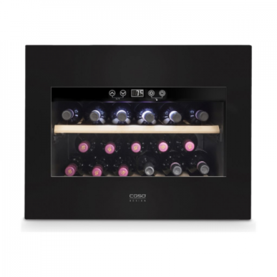Caso | Wine Cooler | WineDeluxe E 18 | Energy efficiency class G | Built-in | Bottles capacity 18 bottles | Cooling type Compressor technology | Black