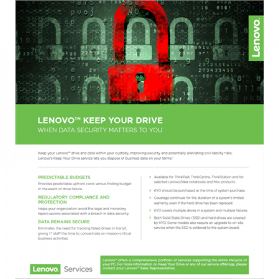 Lenovo | Warranty | 3Y Keep Your Drive | 3 year(s)
