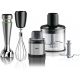 Braun | Hand Blender | MQ9138XI MultiQuick 9 | Hand Blender | 1200 W | Number of speeds 3 | Chopper | Ice crushing | Black/Stainless Steel