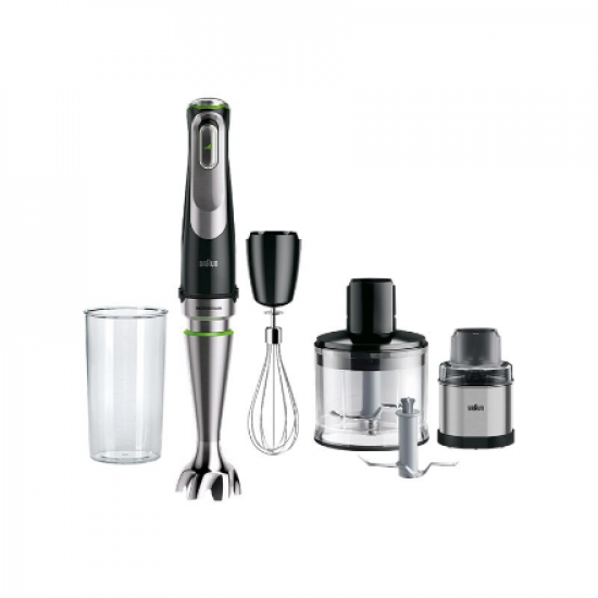 Braun | Hand Blender | MQ9138XI MultiQuick 9 | Hand Blender | 1200 W | Number of speeds 3 | Chopper | Ice crushing | Black/Stainless Steel