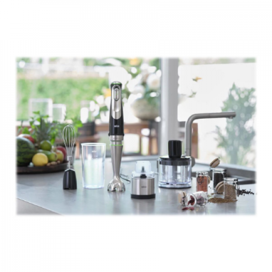 Braun | Hand Blender | MQ9138XI MultiQuick 9 | Hand Blender | 1200 W | Number of speeds 3 | Chopper | Ice crushing | Black/Stainless Steel