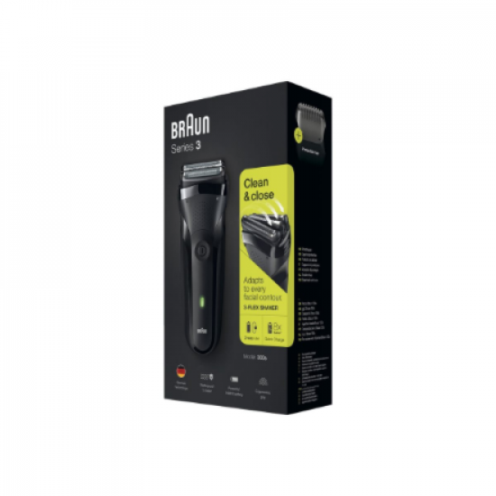 Braun | Shaver | 300s | Operating time (max) 30 min | Black/Green
