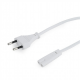Gembird | Power cord, 1.8 m | White | EU input 2 pin plug