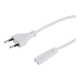 Gembird | Power cord, 1.8 m | White | EU input 2 pin plug