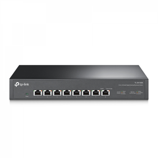 TP-LINK | 8-Port 10G Switch | TL-SX1008 | Unmanaged | Desktop/Rackmountable | Power supply type External