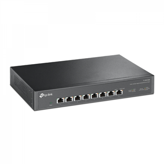 TP-LINK | 8-Port 10G Switch | TL-SX1008 | Unmanaged | Desktop/Rackmountable | Power supply type External