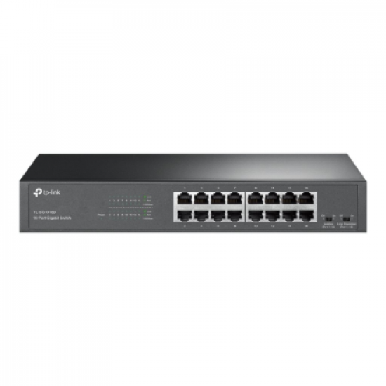 TP-LINK | 16-Port Gigabit Switch | TL-SG1016D | Unmanaged | Desktop/Rackmountable