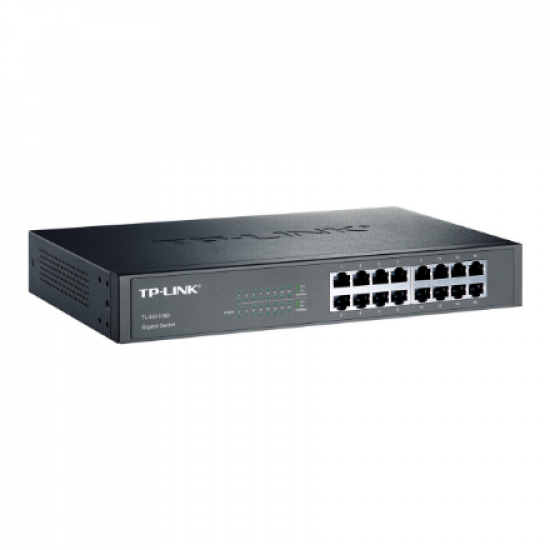 TP-LINK | 16-Port Gigabit Switch | TL-SG1016D | Unmanaged | Desktop/Rackmountable