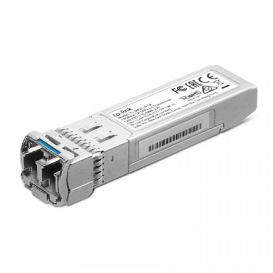 TP-LINK | 10GBase-LR SFP+ LC Transceiver | TL-SM5110-LR | LC Duplex | 10240 Mbit/s | Wavelength 1310 nm | Maximum transfer distance 10000 m | 0–70 °C