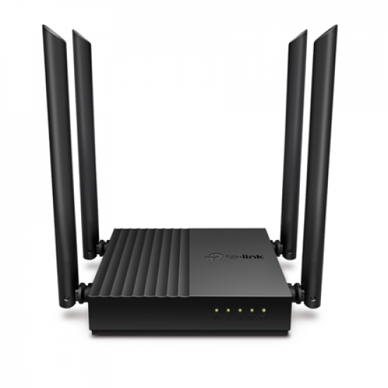 AC1200 Wireless MU-MIMO Wi-Fi Router | Archer C64 | 802.11ac | 867+400 Mbit/s | Ethernet LAN (RJ-45) ports 4 | Mesh Support No | MU-MiMO Yes | No mobile broadband | Antenna type 4 x Fixed