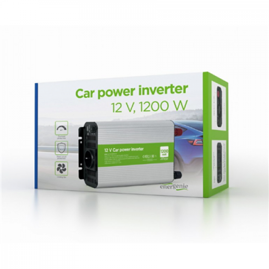 EnerGenie | 12 V Car power inverter, 1200 W | EG-PWC1200-01