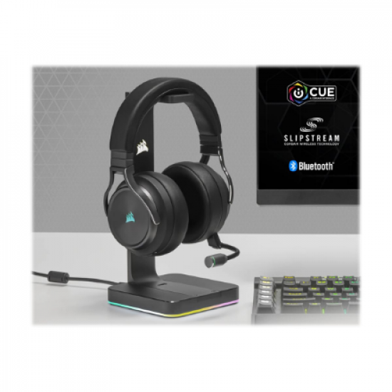 Corsair | High-Fidelity Gaming Headset | VIRTUOSO RGB WIRELESS XT | Wireless/Wired | Over-Ear | Wireless | Black