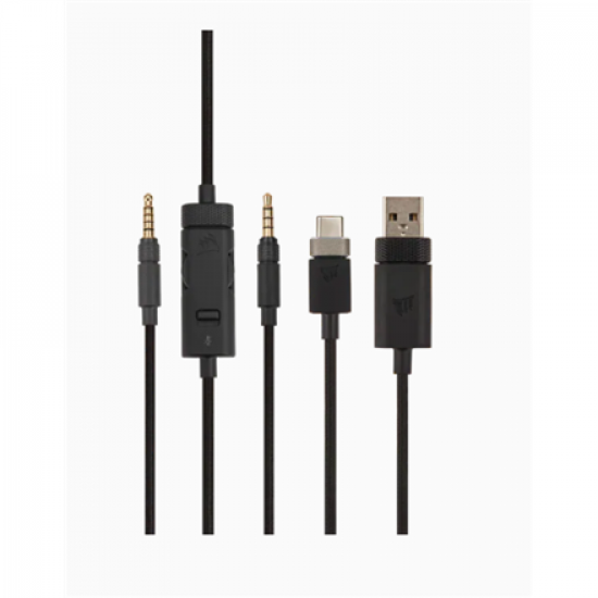 Corsair | High-Fidelity Gaming Headset | VIRTUOSO RGB WIRELESS XT | Wireless/Wired | Over-Ear | Wireless | Black