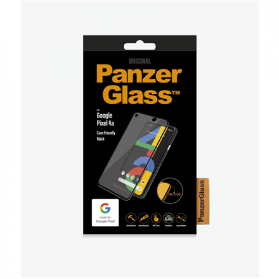 PanzerGlass | Google Pixel 4a | Black | Case Friendly