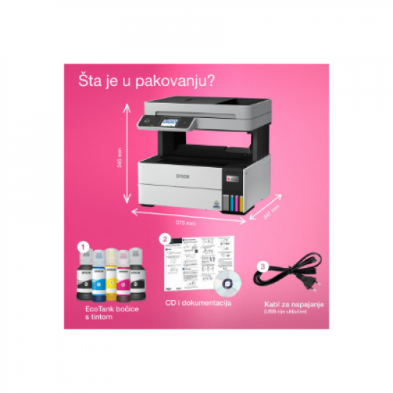 Epson Multifunctional printer | EcoTank L6490 | Inkjet | Colour | 4-in-1 | Wi-Fi | Black and white