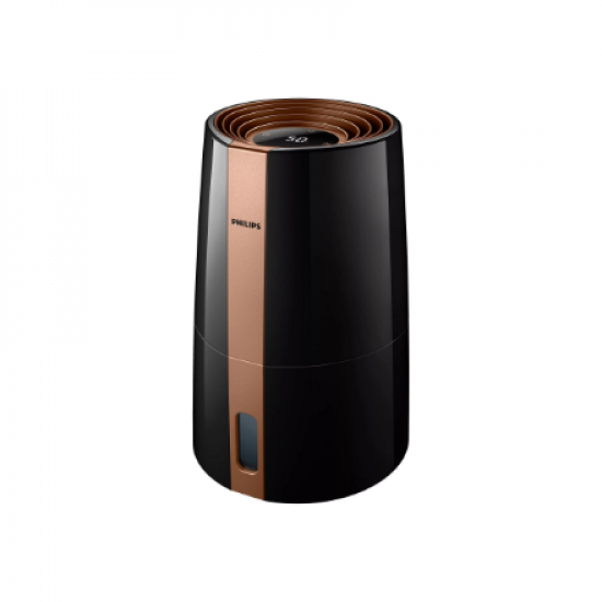 Philips | HU3918/10 | Humidifier | 25 W | Water tank capacity 3 L | Suitable for rooms up to 45 m² | NanoCloud evaporation | Humidification capacity 300 ml/hr | Black