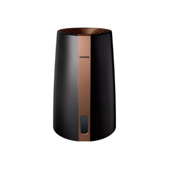 Philips | HU3918/10 | Humidifier | 25 W | Water tank capacity 3 L | Suitable for rooms up to 45 m² | NanoCloud evaporation | Humidification capacity 300 ml/hr | Black