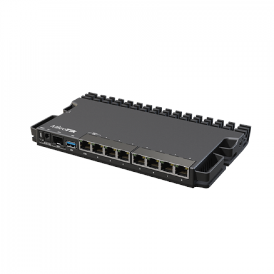 Wired Ethernet Router | RB5009UG+S+IN | No Wi-Fi | 10/100/1000 Mbit/s | Ethernet LAN (RJ-45) ports 7 | Mesh Support No | MU-MiMO No | No mobile broadband | 1 | 12 month(s)