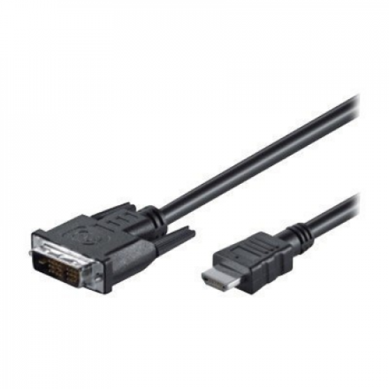 Goobay | DVI-D/HDMI cable, nickel plated | 50580 | DVI-D male Single-Link (18+1 pin) | HDMI male (type A) | 2 m