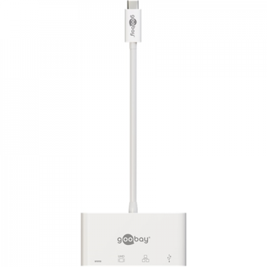 Goobay | USB-C Multiport Adapter (HDMI + Ethernet, PD) | 62105