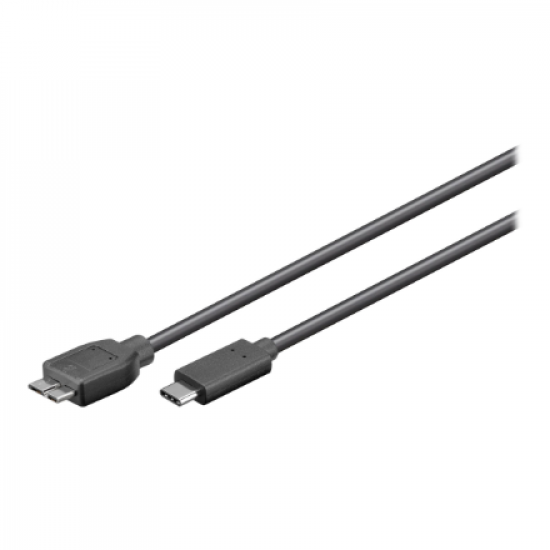 Goobay | Round cable | USB-C to micro-B 3.0 cable | 67995 | micro-B 3.0 | USB-C (male)