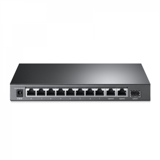 TP-LINK | 10-Port Gigabit Easy Smart Switch with 8-Port PoE+ | TL-SG1210MP | Unmanaged | Desktop | Power supply type External | 60 month(s)
