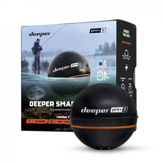 Deeper | Smart Sonar PRO+2 | Sonar | Wi-Fi | Black