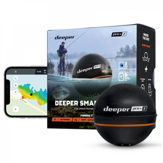 Deeper | Smart Sonar PRO+2 | Sonar | Wi-Fi | Black