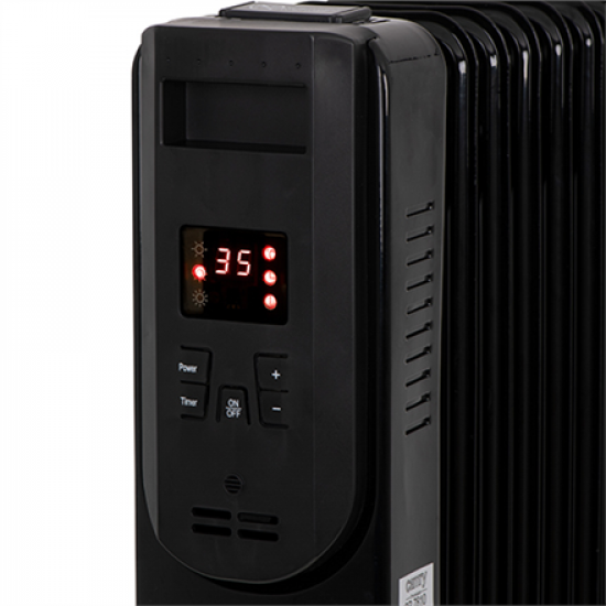 Camry | Heater | CR 7813 | Oil Filled Radiator | 2500 W | Number of power levels 3 | Black