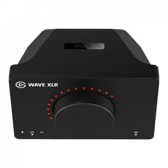 Elgato | Wave XLR | USB-C 3.0 | A compact USB interface that gives your mic superpowers, Wave XLR features proprietary anti-distortion technology, swappable design components, and integration with custom mixing software | Black