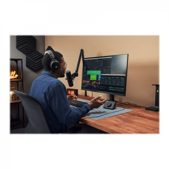 Elgato | Wave XLR | USB-C 3.0 | A compact USB interface that gives your mic superpowers, Wave XLR features proprietary anti-distortion technology, swappable design components, and integration with custom mixing software | Black