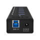 Raidsonic | 7-port hub with USB Type-A interface and 1x charging port | IB-AC618