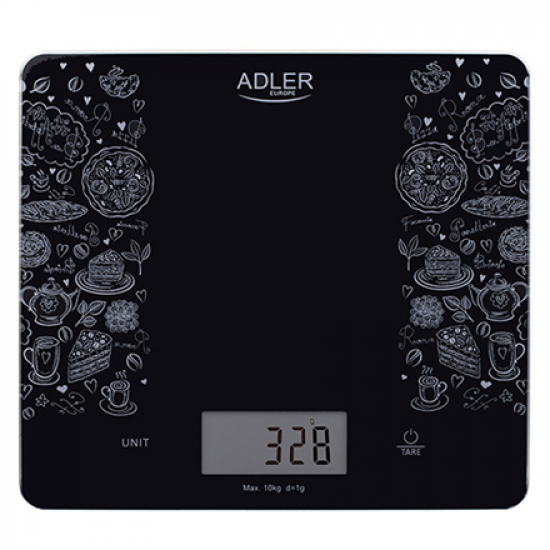 Adler | Kitchen scale | AD 3171 | Maximum weight (capacity) 10 kg | Graduation 1 g | Display type LCD | Black