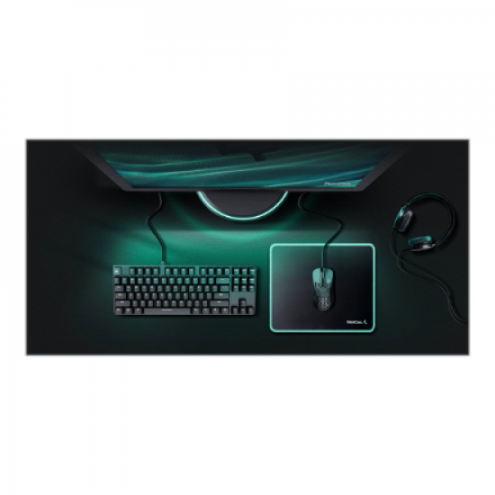 Deepcool | PREMIUM CLOTH GAMING MOUSE PAD | GM800 | Black surface, DeepCool green edge