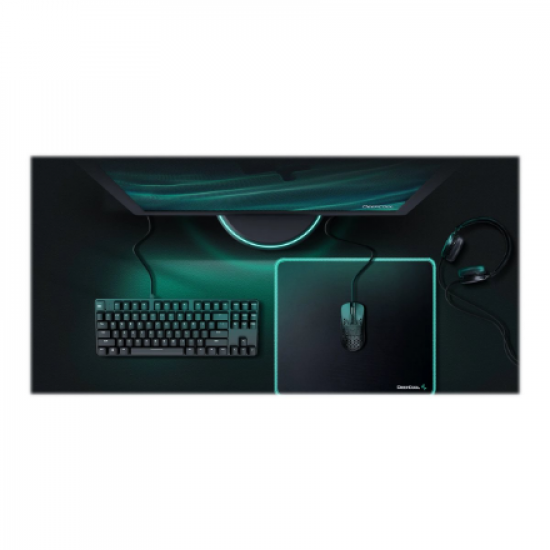 Deepcool | PREMIUM CLOTH GAMING MOUSE PAD | GM810 | Black surface, DeepCool green edge