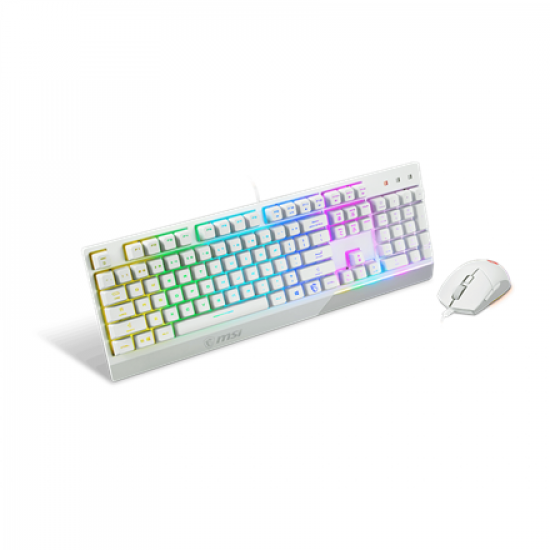 MSI | Vigor GK30 COMBO WHITE | Keyboard and Mouse Set | Wired | Mouse included | US | White