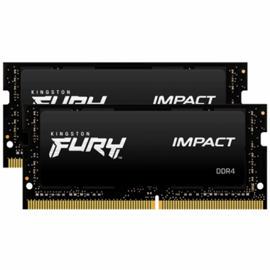 Kingston | Fury Impact | 2x8 GB | SODIMM | 3200 MHz | Notebook | Registered No | ECC No