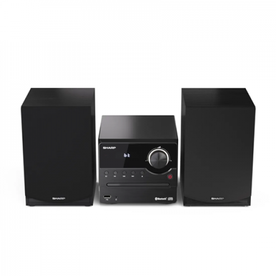 Sharp XL-B512(BK) Hi-Fi Micro System, CD/FM/USB/Bluetooth v5.0, 45W, Black | Sharp | Hi-Fi Micro System | XL-B512(BK) | Black | USB port | AUX in | Bluetooth | CD player | FM radio | Wireless connection
