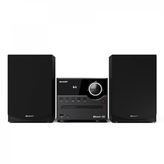 Sharp XL-B512(BK) Hi-Fi Micro System, CD/FM/USB/Bluetooth v5.0, 45W, Black | Sharp | Hi-Fi Micro System | XL-B512(BK) | Black | USB port | AUX in | Bluetooth | CD player | FM radio | Wireless connection
