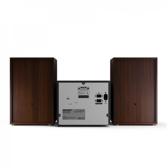 Sharp XL-B512(BR) Hi-Fi Micro System, CD/FM/USB/Bluetooth v5.0, 45W, Brown | Sharp | Hi-Fi Micro System | XL-B512(BR) | Brown | USB port | AUX in | Bluetooth | CD player | FM radio | Wireless connection