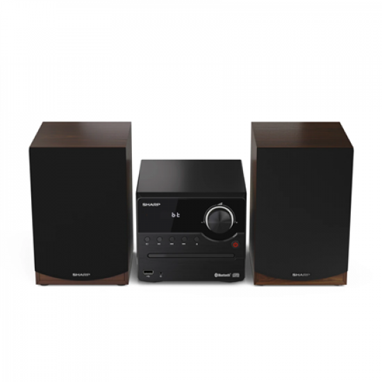 Sharp XL-B512(BR) Hi-Fi Micro System, CD/FM/USB/Bluetooth v5.0, 45W, Brown | Sharp | Hi-Fi Micro System | XL-B512(BR) | Brown | USB port | AUX in | Bluetooth | CD player | FM radio | Wireless connection