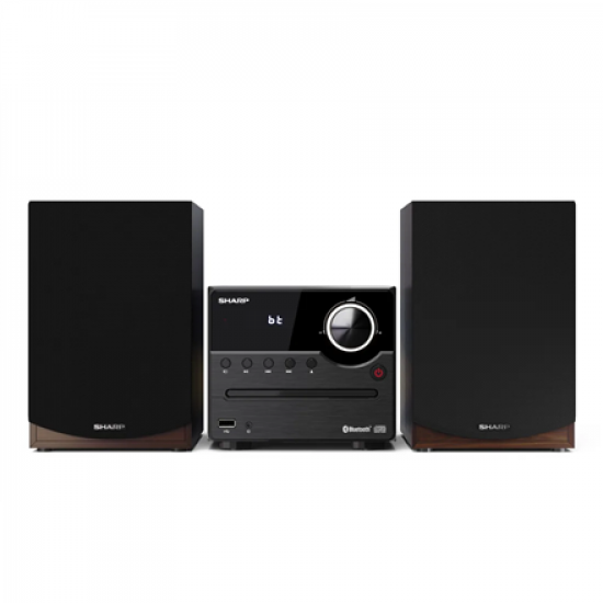 Sharp XL-B512(BR) Hi-Fi Micro System, CD/FM/USB/Bluetooth v5.0, 45W, Brown | Sharp | Hi-Fi Micro System | XL-B512(BR) | Brown | USB port | AUX in | Bluetooth | CD player | FM radio | Wireless connection