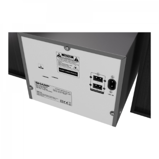 Sharp XL-B517D(BK) Hi-Fi Micro System, CD/FM/USB/Bluetooth v5.0, Aux-in, 45W, Black | Sharp | Hi-Fi Micro System | XL-B517D(BK) | Black | USB port | AUX in | Bluetooth | CD player | FM radio | Wireless connection
